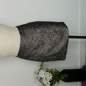 Banana Republic Short Metallic Pencil Skirt 2P